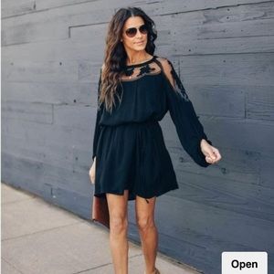 Vici Cordially Invited Lace Peasant Dress